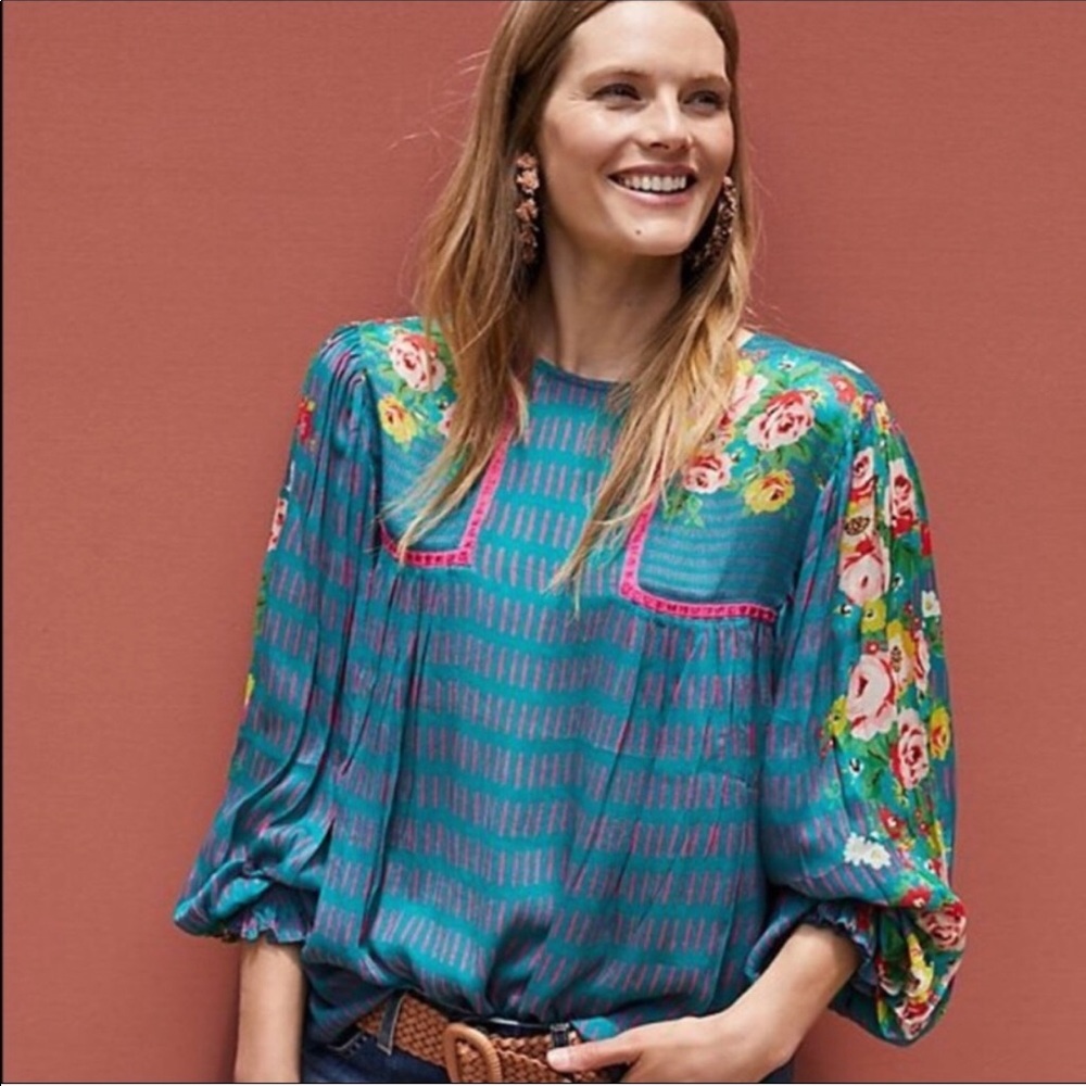 Anthropologie Blank London Miranda Blouse Size Medium